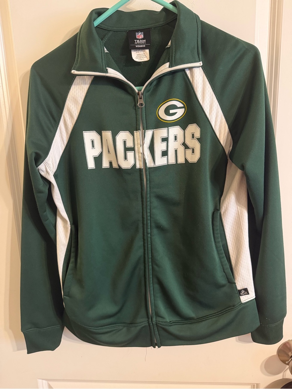 Green Bay Packers Women's Green Full-Zip Jacket - Team Apparel